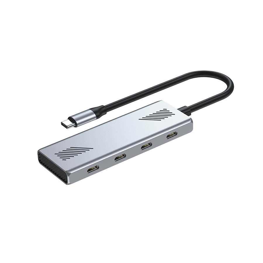 USB HUB GEMBIRD Type-C to Type-C, 4-port USB-C 3.2 (Gen 2) Type-C hub, UHB-CM-U310-C4-01 - Image 5