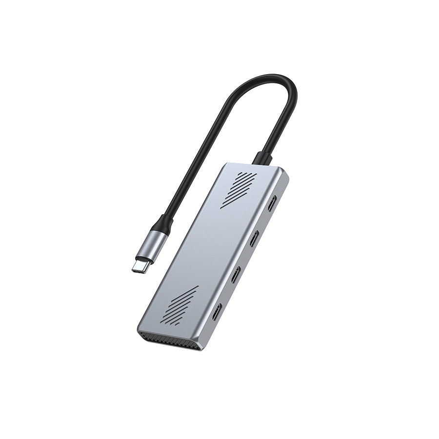 USB HUB GEMBIRD Type-C to Type-C, 4-port USB-C 3.2 (Gen 2) Type-C hub, UHB-CM-U310-C4-01 - Image 7
