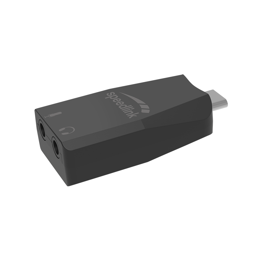 Zvučna kartica SPEEDLINK VIGO USB-C Sound Card, black, SL-880501-BK - Image 5