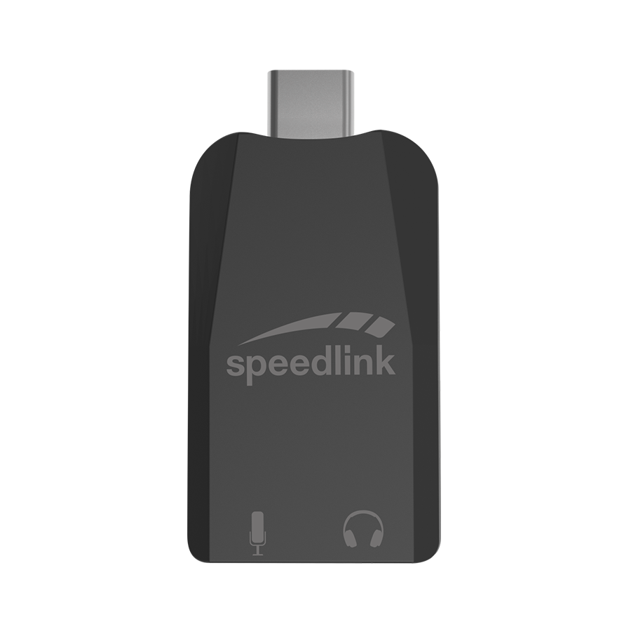 Zvučna kartica SPEEDLINK VIGO USB-C Sound Card, black, SL-880501-BK - Image 7