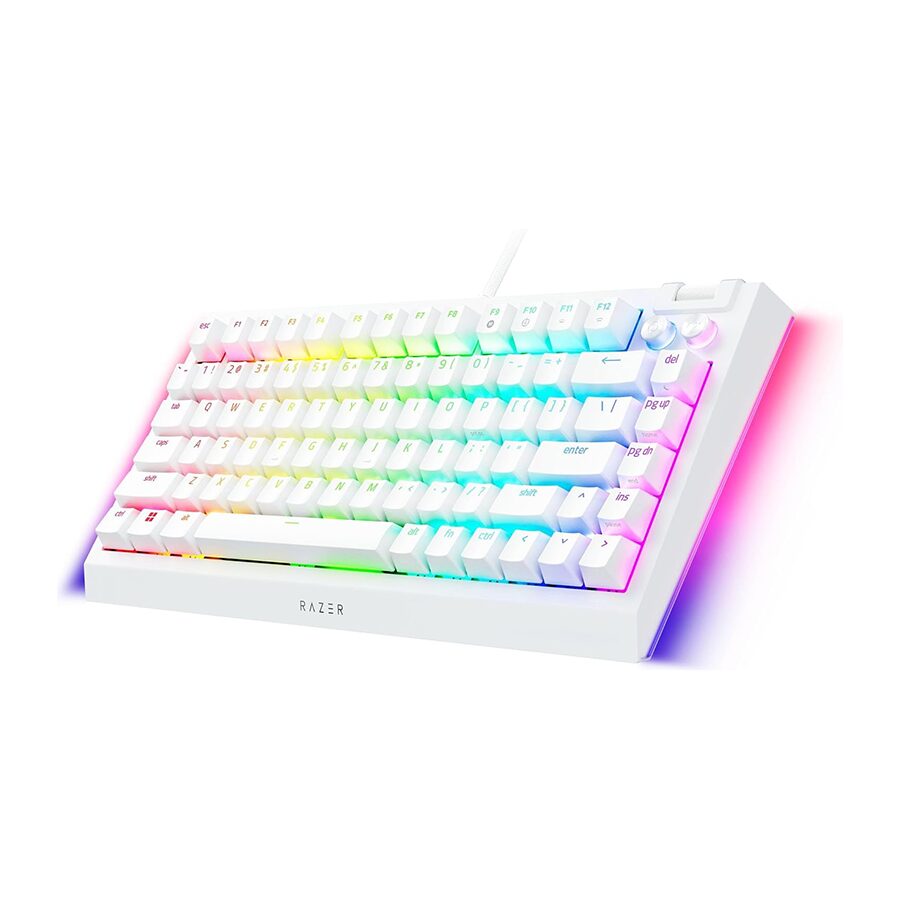 Tastatura Razer BlackWidow V4 75% - Hot-swappable Mechanical Gaming Keyboard - White Edition - US Layout – World Packaging RZ03-05001700-R3M1 - Image 4