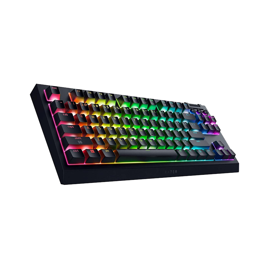 Tastatura Razer BlackWidow V4 Tenkeyless HyperSpeed - Hot-swappable Wireless Mechanical Gaming Orange Tactile Switch - US RZ03-05480100-R3M1 - Image 4