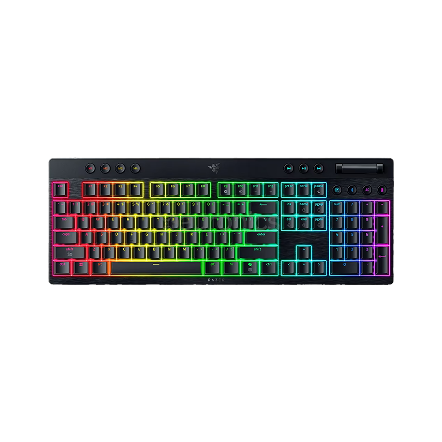 Tastatura Razer BlackWidow V4 Low-profile HyperSpeed - Wireless Low-Profile Mechanical Gaming Green Clicky Switch US FRM RZ03-05270100-R3M1 - Image 2