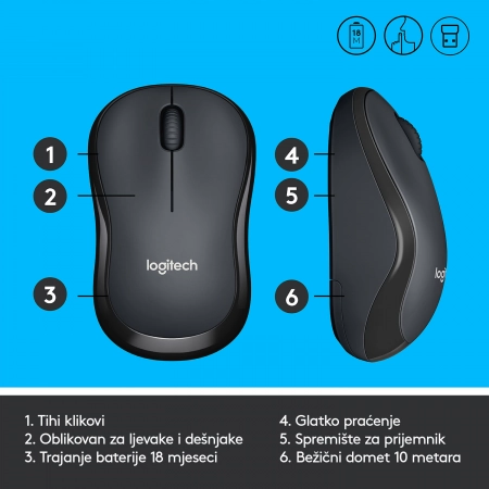 Logitech Miš B170 Wireless - Image 4