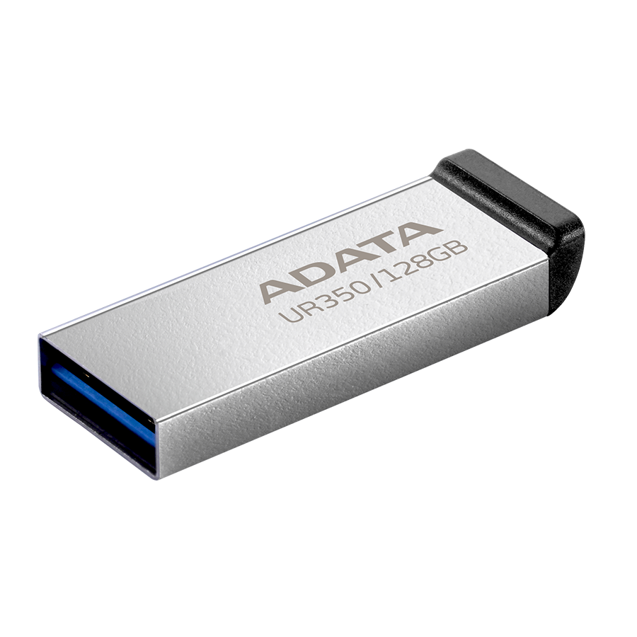 USB Memory stick Adata UFD 128GB, USB 3.2, Up to 100MB/s3 UR350-128G-RSR/BK 2 Crni Metal Style