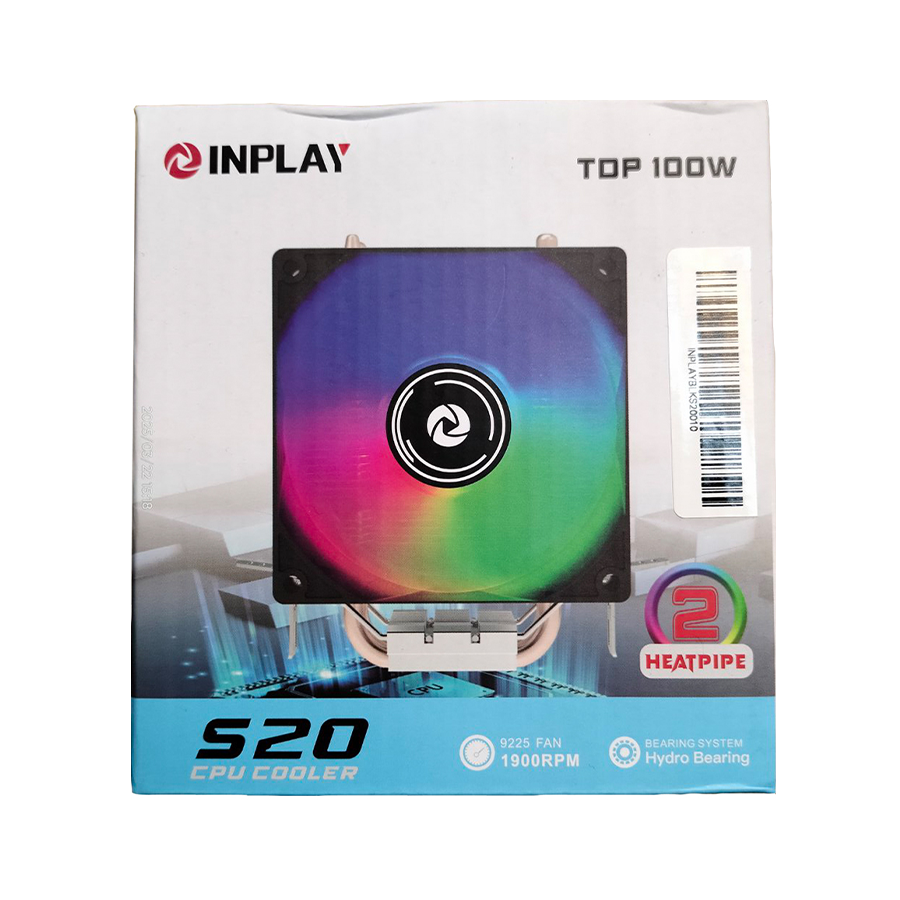 CPU hladnjak INPLAY CPU Cooler S20, LGA 115x, 1200, 17xx, 1366, AMD AM3, AM4, AM5