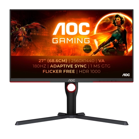 27" AOC Q27G3XMN 180Hz QHD Gaming Display