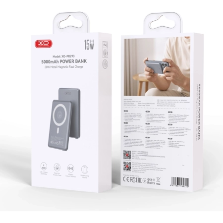 XO Fast Charging MagSafe Wireless Power Bank 5000mAh PR293 - Image 4