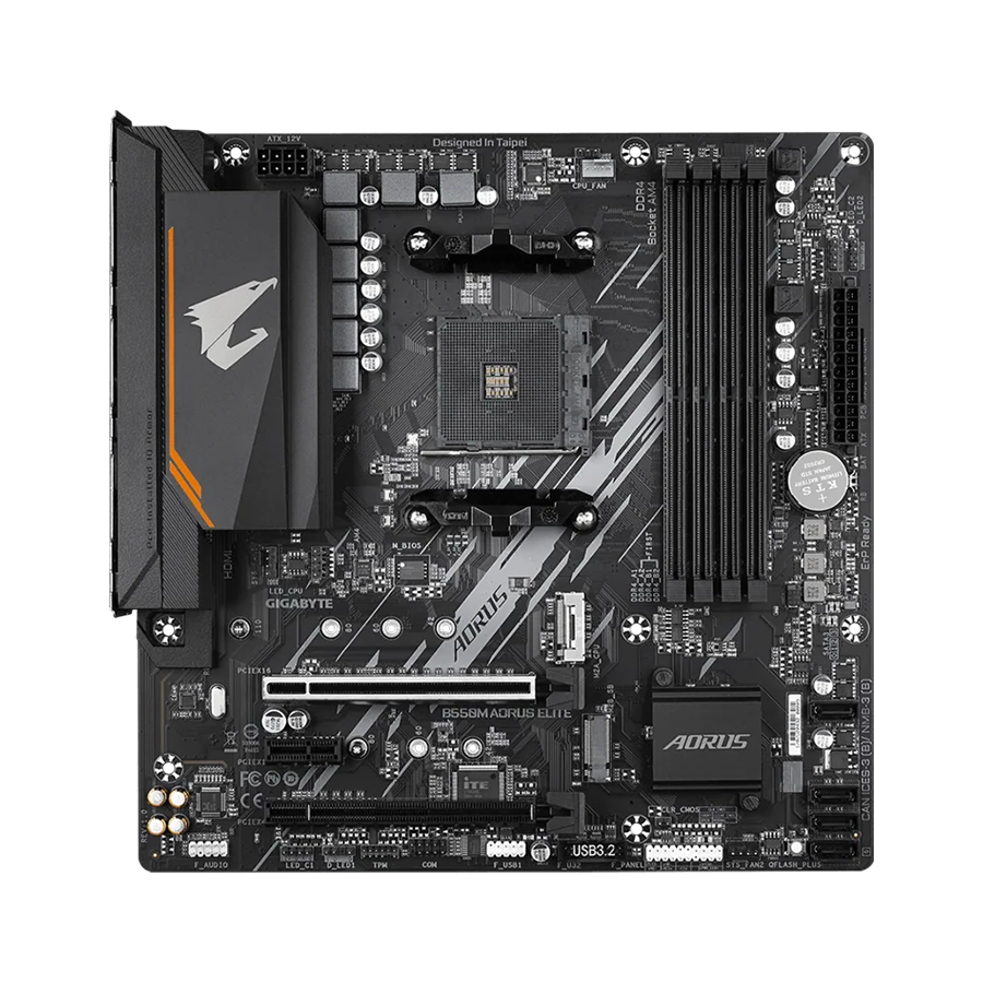 GIGABYTE MB B550M AORUS ELITE AMD B550, AM4, 4xDDR4 DVI,HDMI,RAID, micro ATX