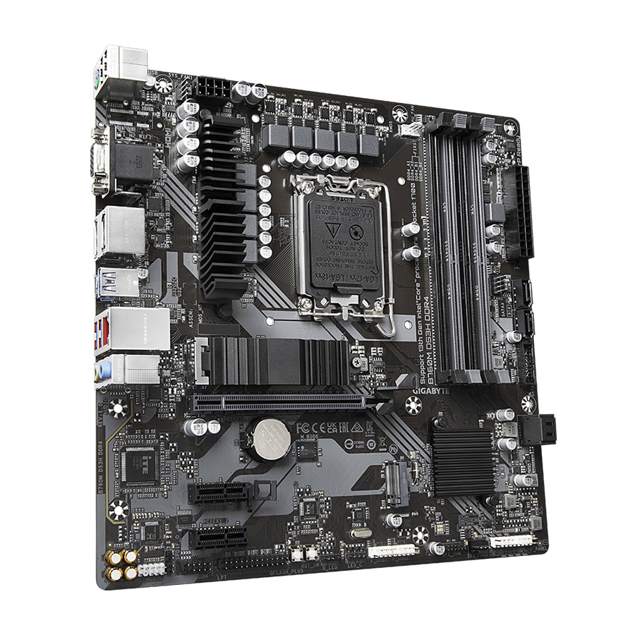 MB GIGABYTE B760M DS3H DDR4 LGA1700, 4xDDR4, 2xM.2, 4xSATA 6xUSB, VGA, HDMI, 2xDP - Image 2