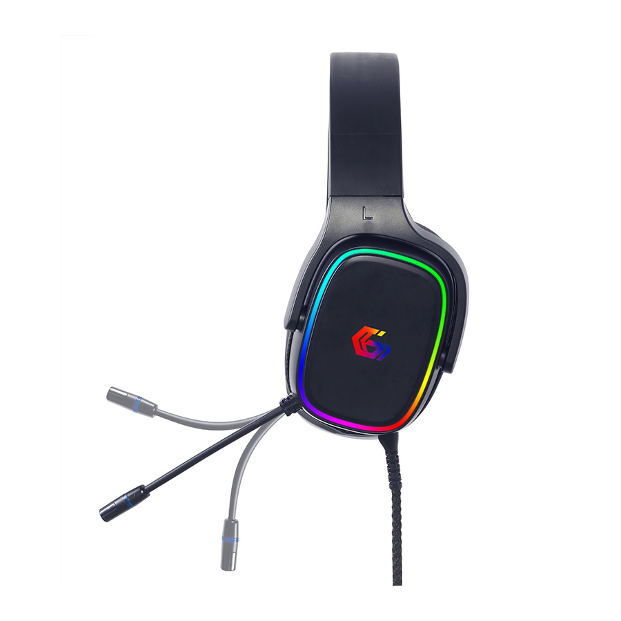 Slušalice sa mikrofonom GEMBIRD gaming, 7.1 Surround Headset with RGB backlight, 2 pcs x 3.5 mm plug (input + mic), USB-LEDt power, GHS-SANPO-S300 - Image 4