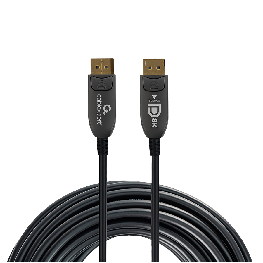 DisplayPort kabal 20m GEMBIRD, muški DisplayPort na muški DisplayPort Active Optical (AOC) 8K AOC Premium Series, CC-DP8K-AOC-20M
