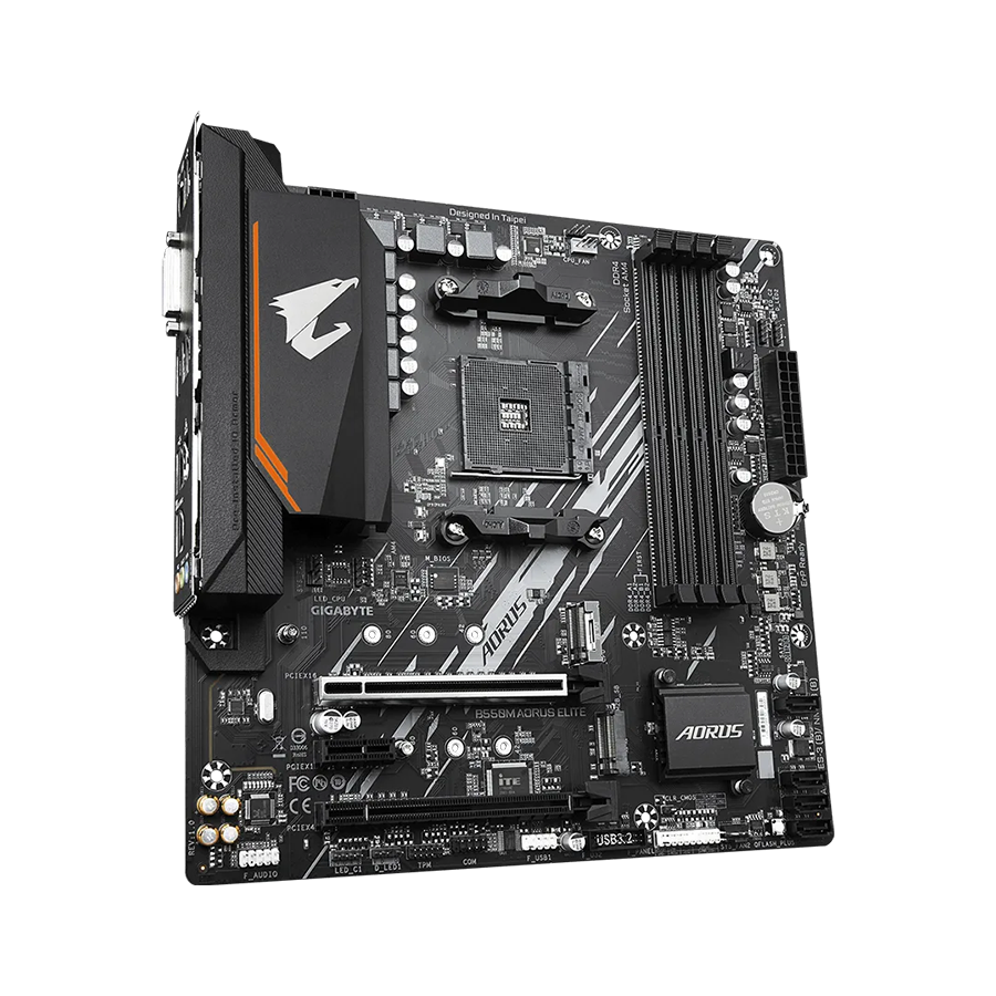 GIGABYTE MB B550M AORUS ELITE AMD B550, AM4, 4xDDR4 DVI,HDMI,RAID, micro ATX - Image 2