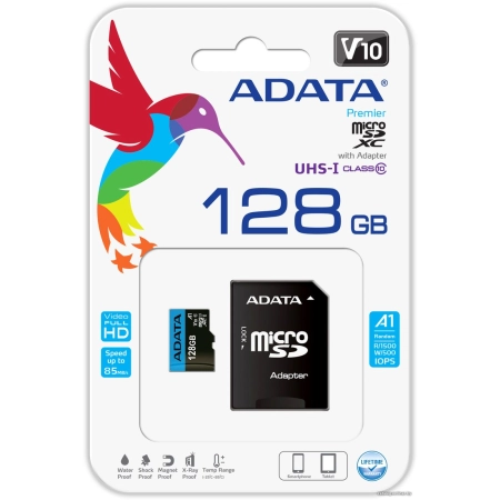 ADATA MicroSD Premier Memory Card 128GB A1 Class10 - Image 3