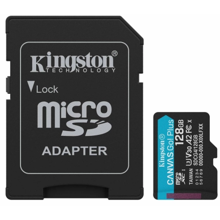 Kingston MicroSD Canvas GO Select Plus Memory Card 128GB V30 - Image 2