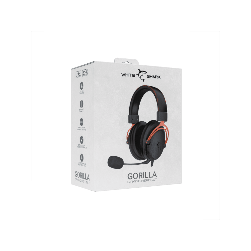 White Shark HEADSET GH-2341 GORILLA Crno/crvene - Image 7
