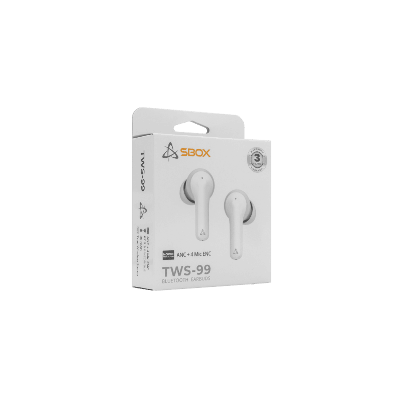 SBOX EARBUDS Slušalice + mikrofon Bluetooth EB-TWS99 Bijele - Image 5