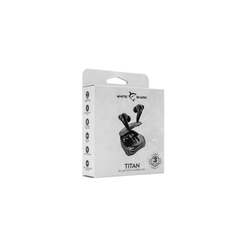 White Shark EARBUDS Slušalice + mikrofon Bluetooth GEB-TWS96 TITAN Black ANC - Image 4