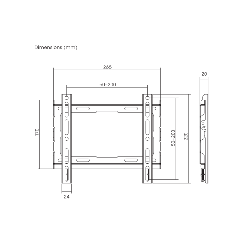 SBOX STALAK PLB-2222F-2 (23-43"/45kg/200x200) - Image 3