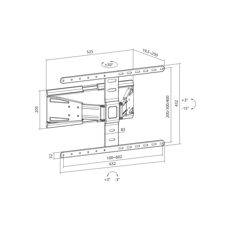 SBOX STALAK PLB-79464 (43-90"/50kg/600x400) - Image 4