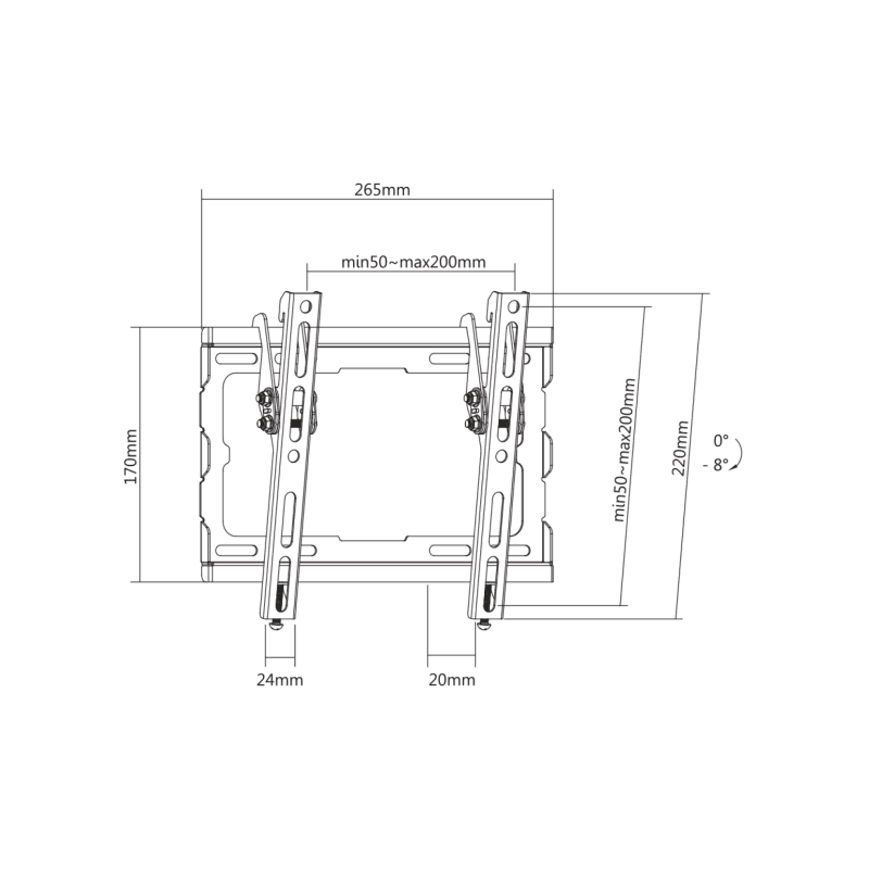 SBOX STALAK PLB-3422T-2 (23-43"/45kg/200x200) - Image 6