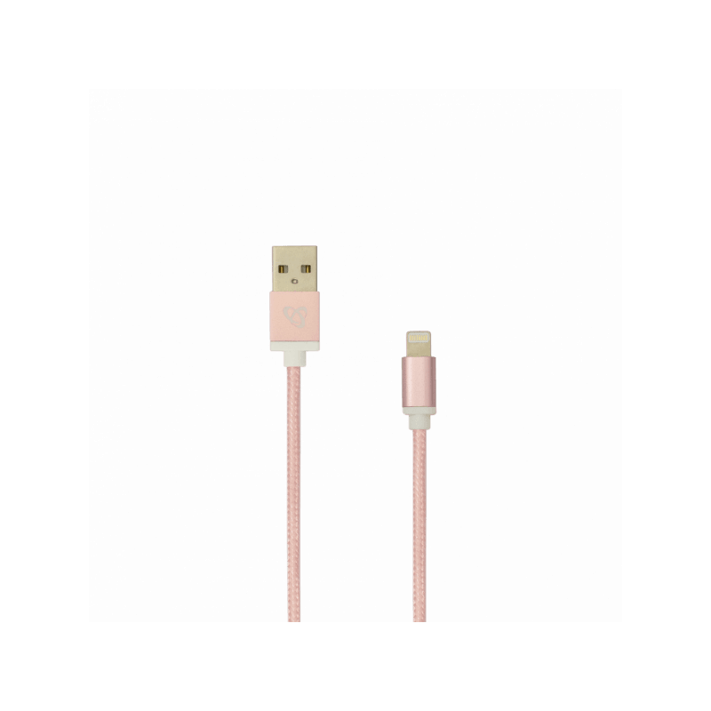 SBOX kabal USB - IPH.7 M/M 1,5M BLISTER Zlatno Roza - Image 2