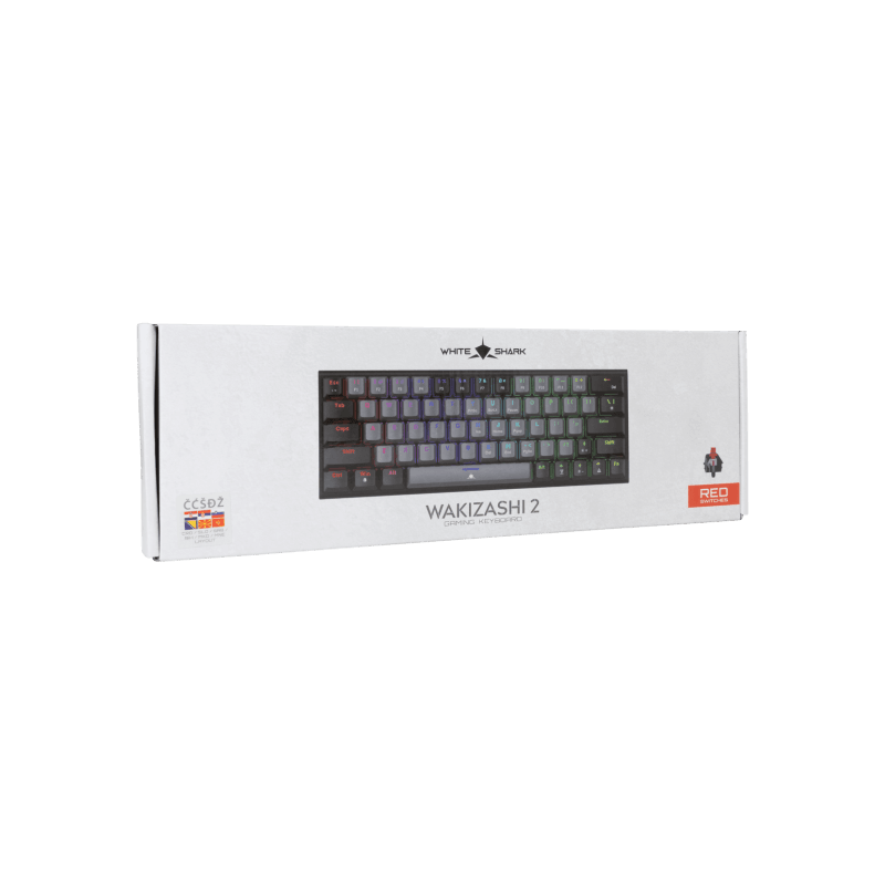 White Shark Tastatura GK-002712V2 WAKIZASHI-2 / Sivo-crna HR-RED.SW - Image 7