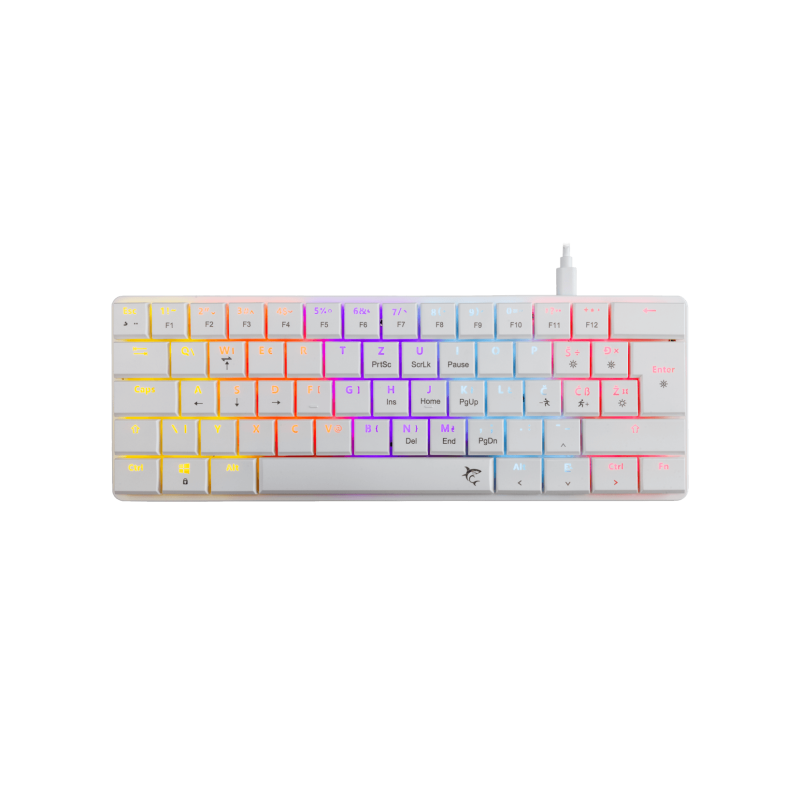 White Shark TASTATURA GK-006212 NAGAMAKI Bijela-Mehanička/ HR - RED SW.