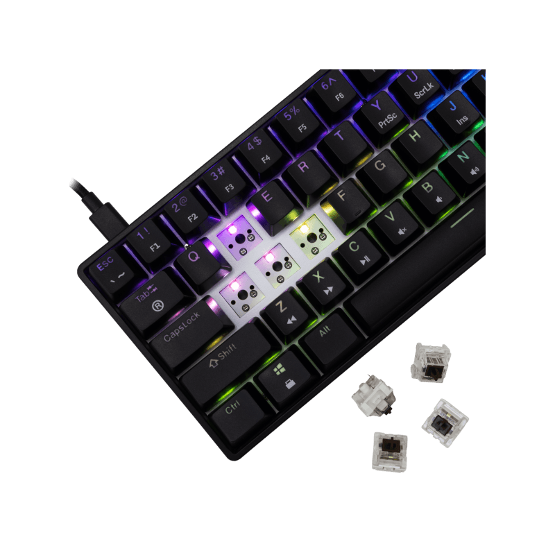 White Shark TASTATURA GK-004131 SHINOBI-2 Crna - Mehanicka / US- BROWN SW. - Image 2