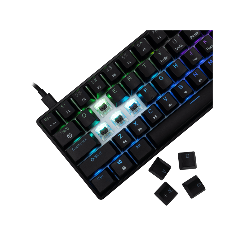 White Shark TASTATURA GK-004131 SHINOBI-2 Crna - Mehanicka / US- BROWN SW. - Image 3