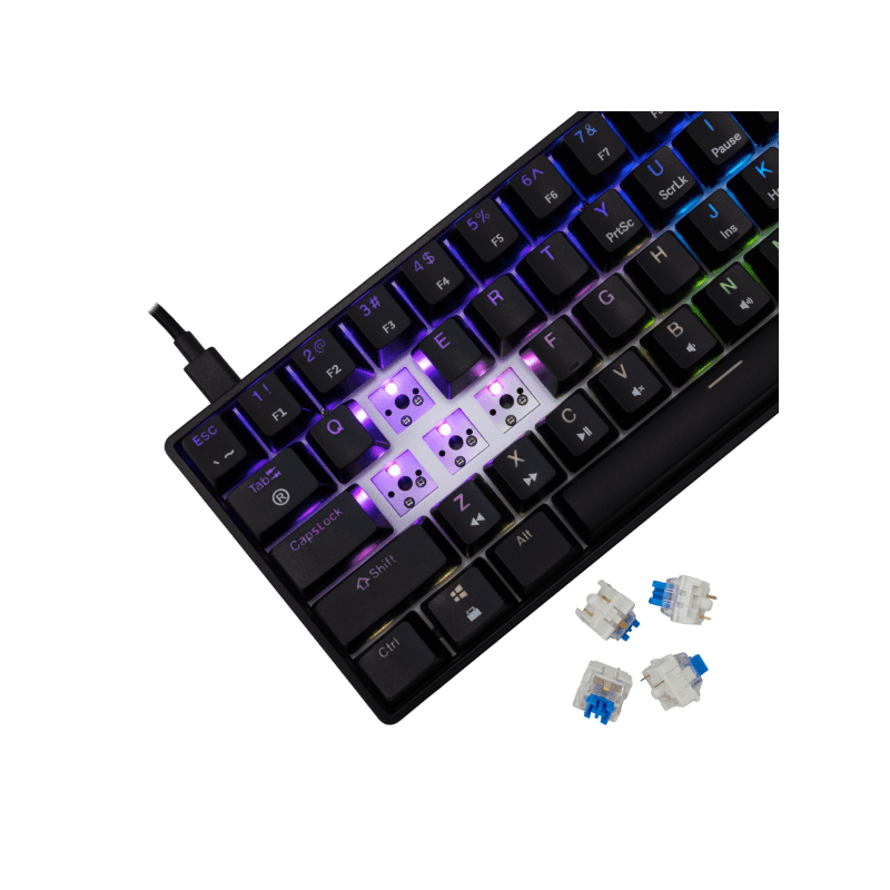 White Shark TASTATURA GK-004121 SHINOBI-2 Crna - Mehanicka / US - PLAVI.SW. - Image 3
