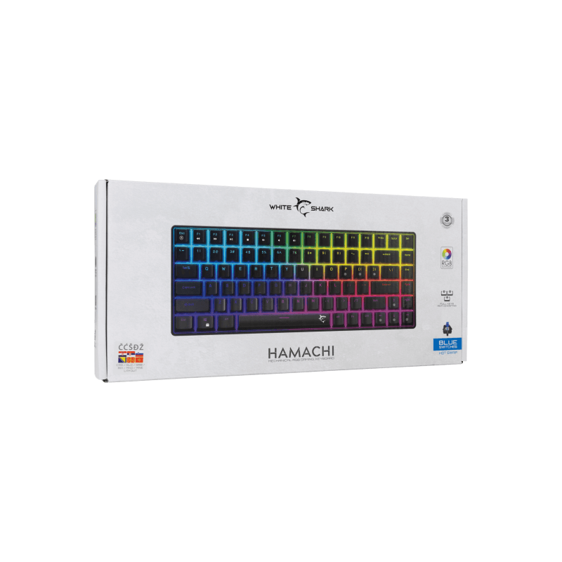 White Shark TASTATURA GK-005122 HAMACHI Mehanicka RGB/ HR - BLUE SW. - Image 5