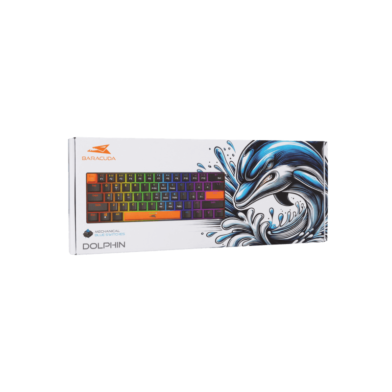 Baracuda TASTATURA BGK-03121 DOLPHIN Crna - Mehanicka / US BLUE SW. - Image 8