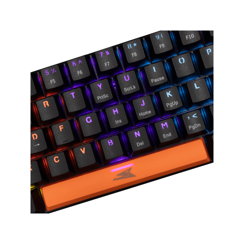 Baracuda TASTATURA BGK-03111 DOLPHIN Crna - Mehanicka US-RED SW. - Image 3