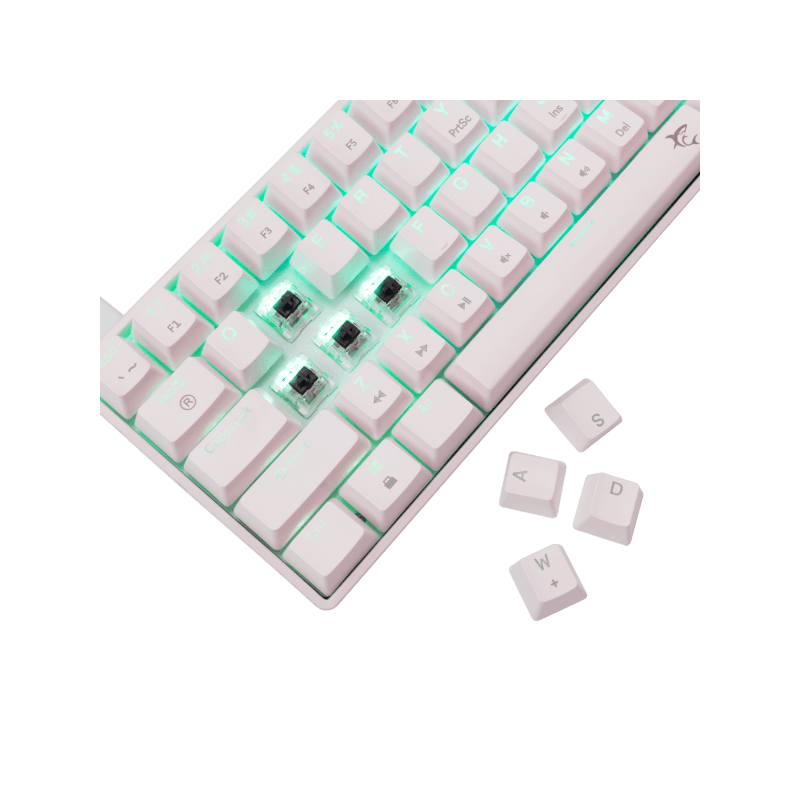White Shark TASTATURA GK-004232 SHINOBI-2 Bijela- Mehanicka HR BROWN SW. - Image 3