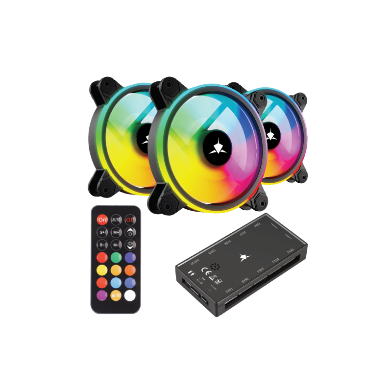 White Shark FAN GCF-S028-004 NEBULA-2 CRNI ARGB KIT