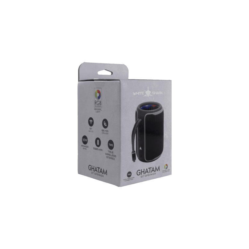White Shark BLUETOOTH ZVUČNIK GBT-3007 GHATAM Crna/Siva - Image 5
