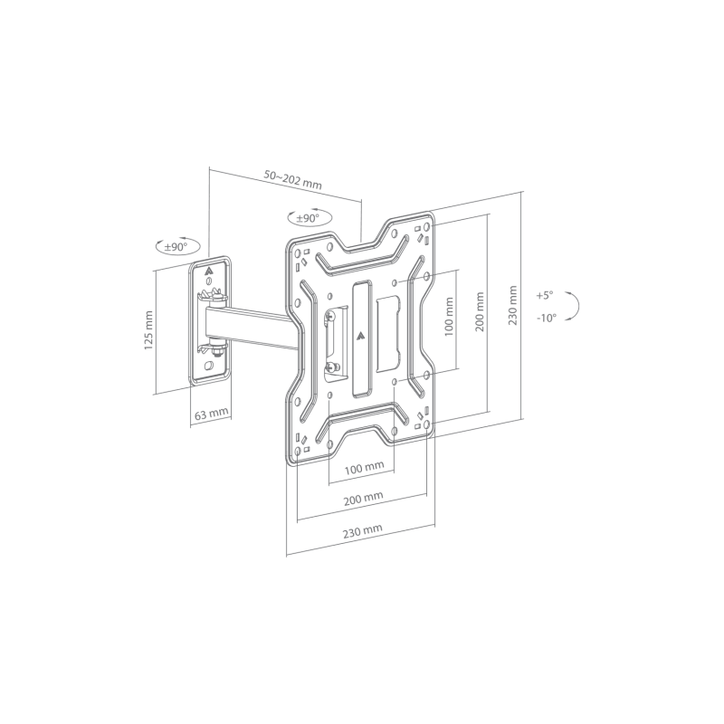 SBOX STALAK LCD-421 (23-43"/30kg/200x200) - Image 5