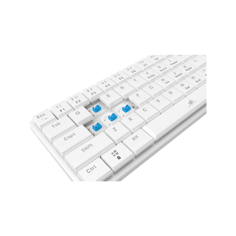 White Shark TASTATURA GK-006221 NAGAMAKI Bijela-Mehanicka/US-BLUE SW.