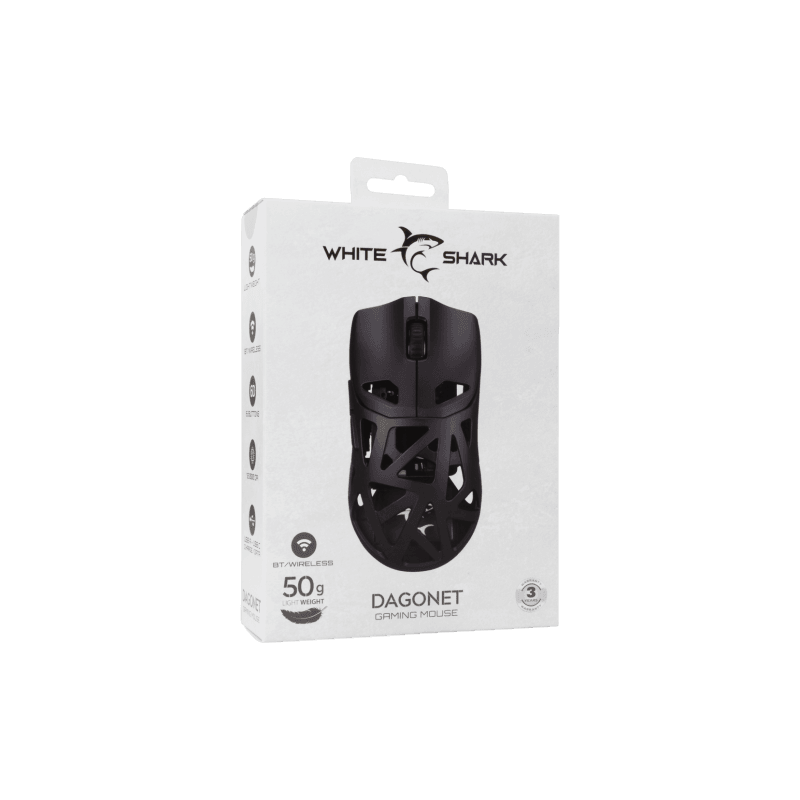 White Shark MIŠ WGM-5019 DAGONET / 24.000 DPI - Crni/Wireless - Image 7