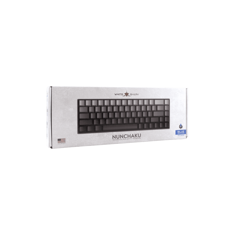 White Shark Tastatura GK-007721 NUNCHAKU Siva - Mehanicka US-BLUE SW. - Image 9