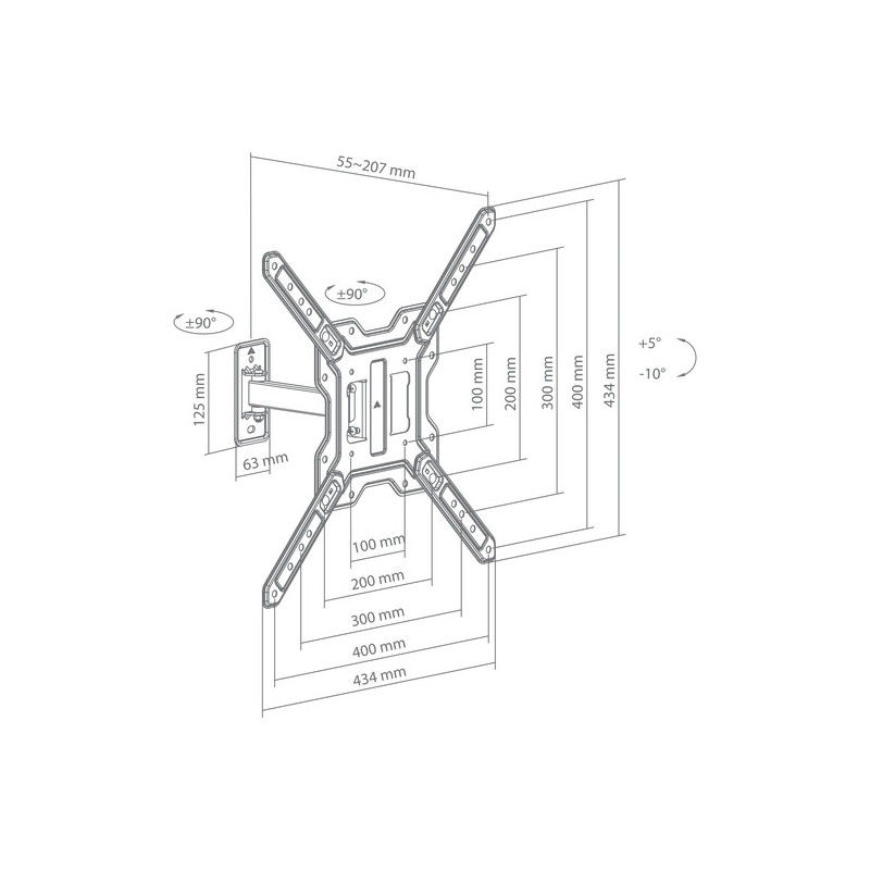 SBOX STALAK LCD-441-2 (23-65"/30kg/400x400) - Image 3