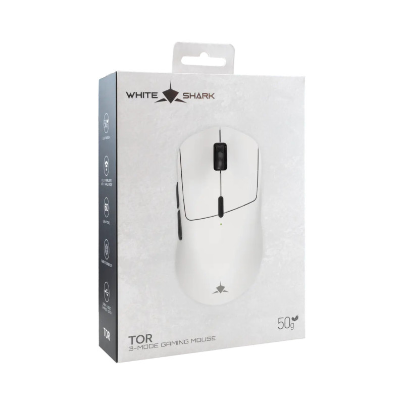 White Shark MIŠ WGM-5024 TOR / 12.000 DPI-Bijeli / Wireless - Image 8