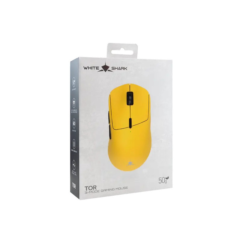 White Shark MIŠ WGM-5024 TOR / 12.000 DPI-Žuti / Wireless - Image 8