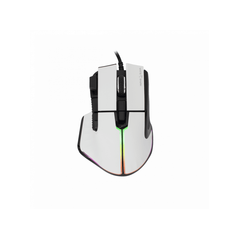 White Shark MIŠ GM-9006 MARROK Bijeli RGB / 12.000 dpi