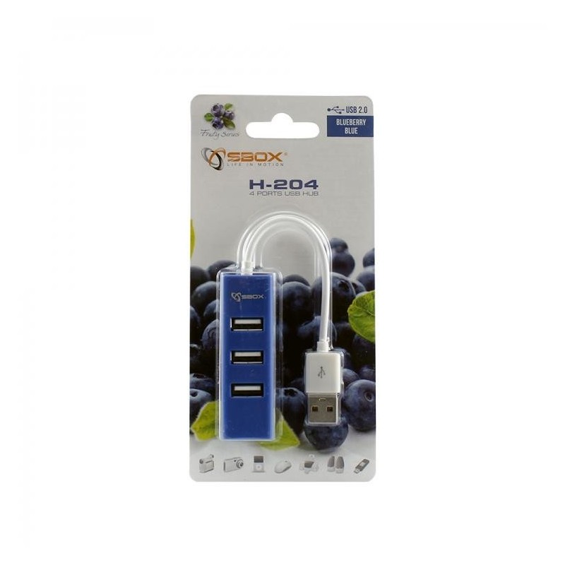 SBOX USB RAZDJELNIK H-204 PLAVI / USB-2.0 4 ULAZA - Image 3