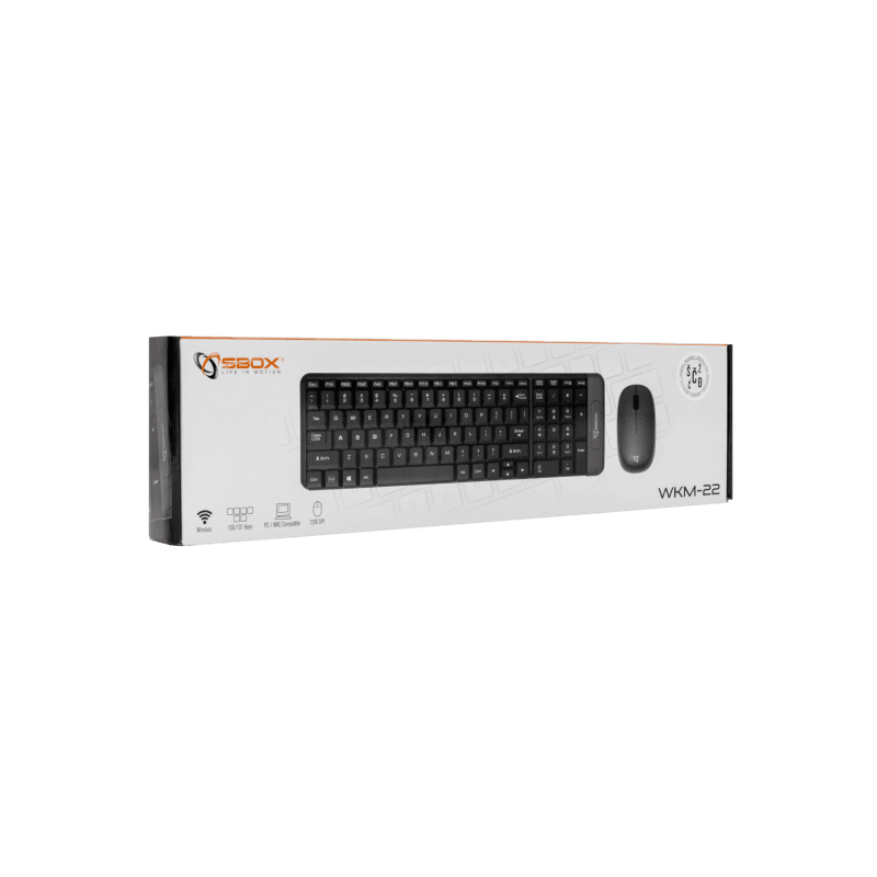 SBOX TASTATURA + MIŠ SBOX WKM-22 / Bežični / HR - Image 2