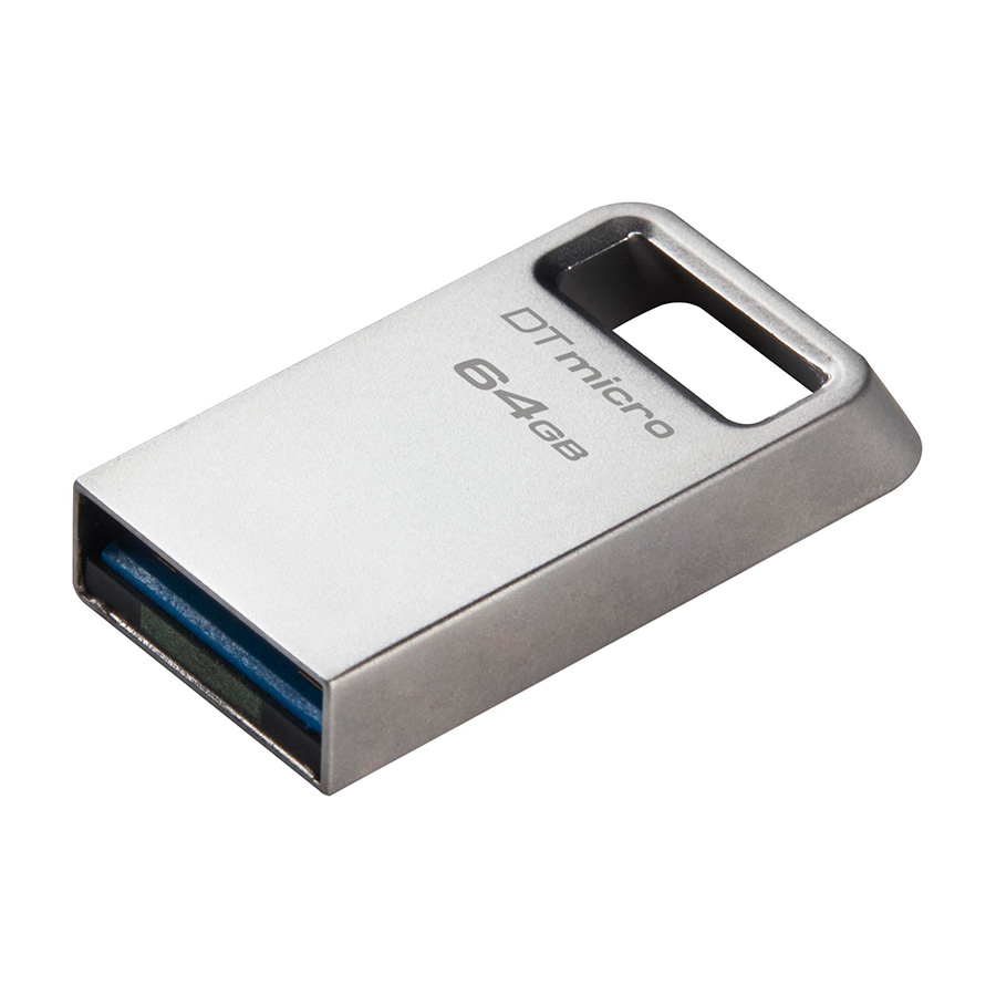 USB Memory stick Kingston DT-Micro 64GB, USB3,1/3,0/2,0, DTMC3G2/64GB Metal 200MB/s Read - Image 2