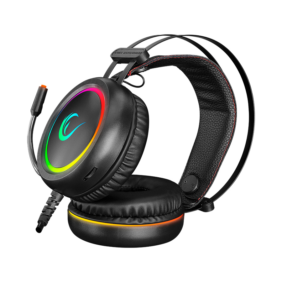 Slušalice sa mikrofonom gaming RAMPAGE STORMY black, 7.1 USB surround, 30505 - Image 4