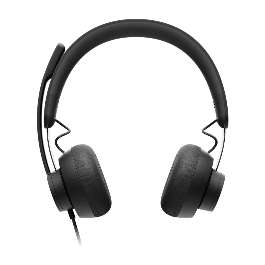 Slušalice sa mikrofonom Logitech Zone Wired MSFT Teams USB black MICROSOFT CERTIFIED, USB-C, USB-A adapter included, 981-000870 - Image 3